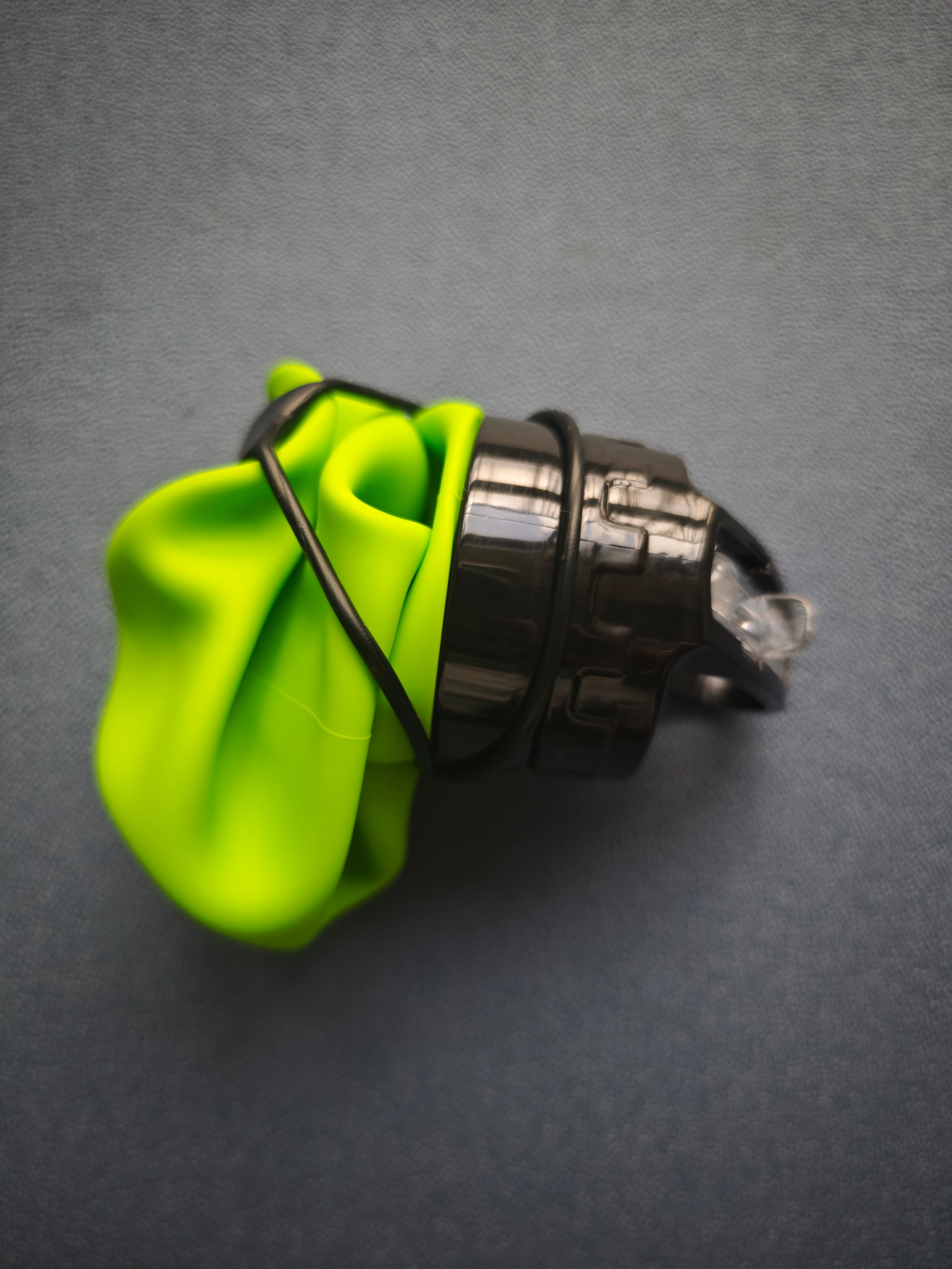 Foldable silicon water bottle