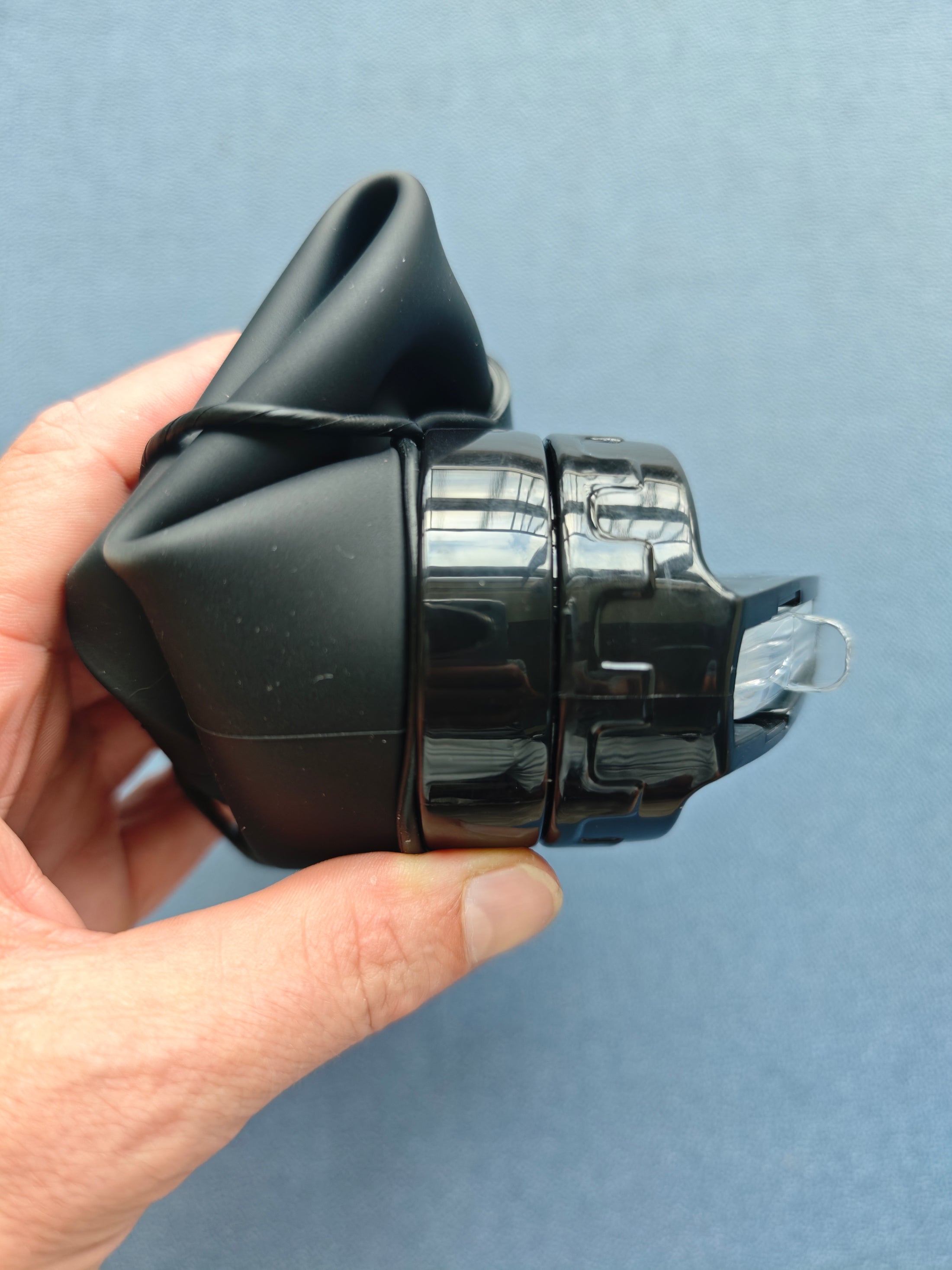 Foldable silicon water bottle