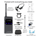 Cargar la imagen en la vista de la galería, Conjunto Swimcomm T6 y W25. Auriculares Bluetooth/Push-To-Talk de conducción ósea resistentes al agua + transmisor de radio Push-To-Talk. Paquete. Para música y entrenamiento.