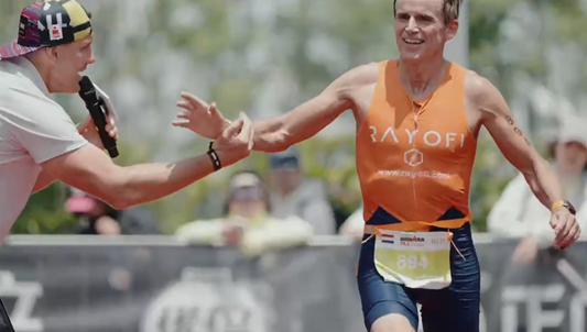 Rayofi's first (unofficial) appearance at IRONMAN as a 'sponsor'