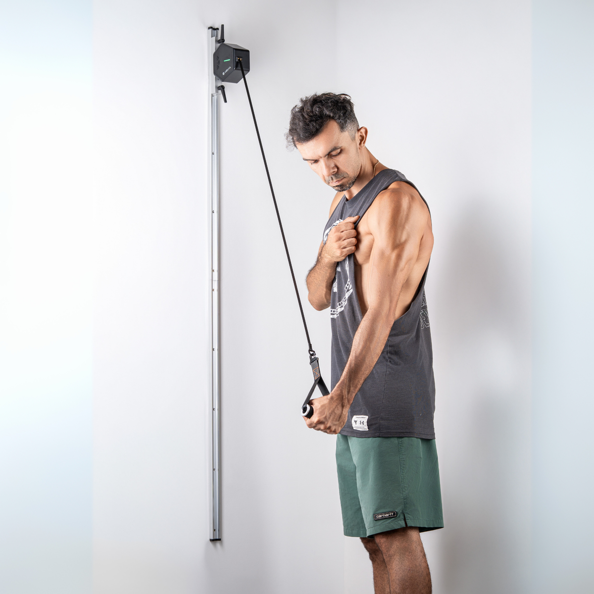 GYMDOCK Wallmount:  Attach your Go-Tone at any position on the wall.
