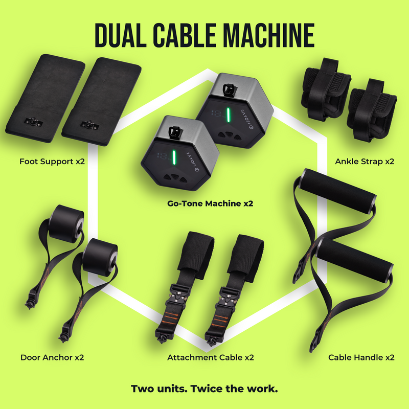 Dual Go-Tone Portable Gym Machine Bundle