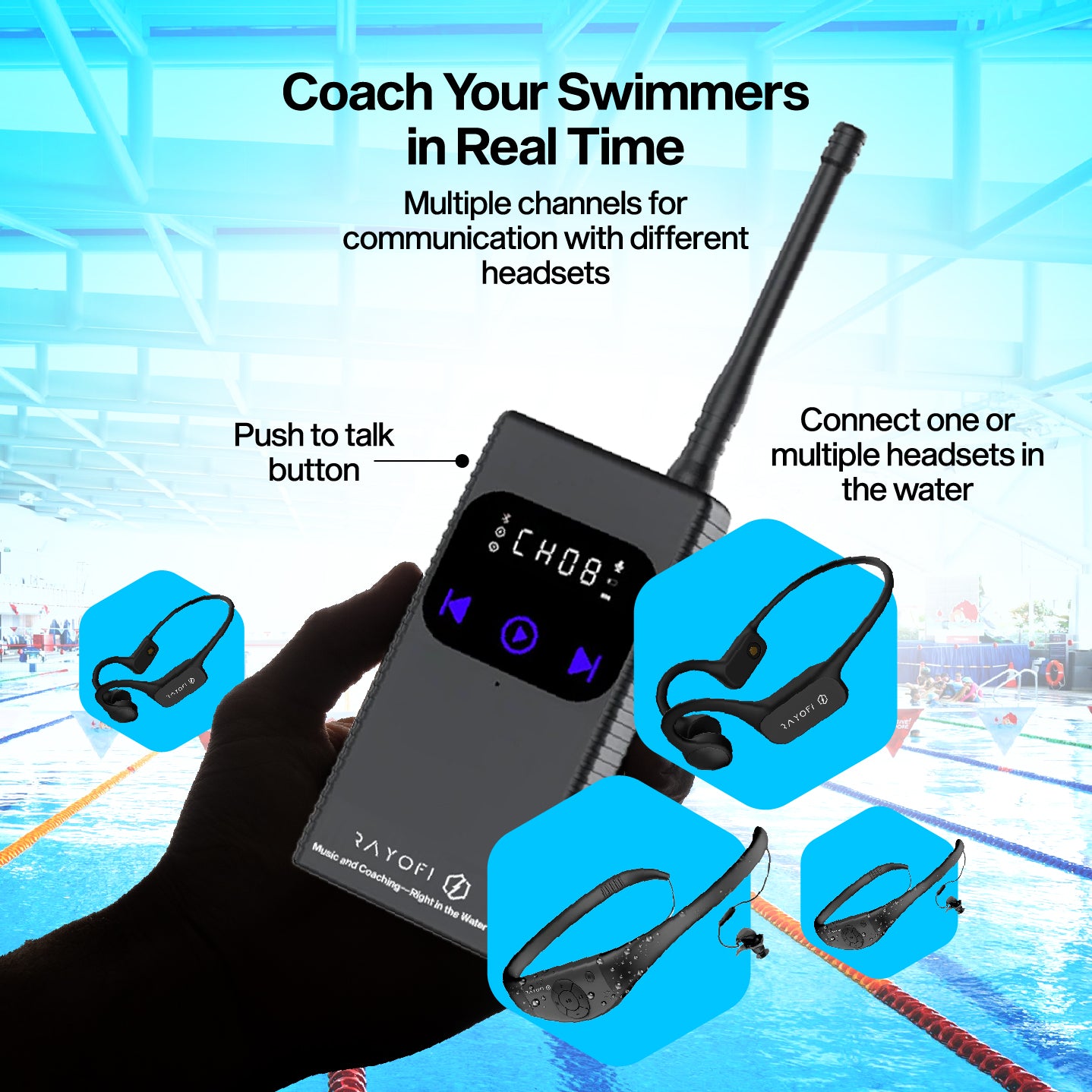 Rayofi SwimComm Pro – La experiencia de audio inalámbrica definitiva para nadar