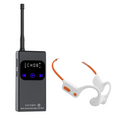 Load image into Gallery viewer, SWIMCOMM SET T6 & W25.  Waterproof bone conduction Bluetooth/Push-To-Talk receiver headset + radio push-to-talk transmitter. Bundle. FOR MUSIC AND FOR COACHING
