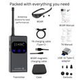 Load image into Gallery viewer, Waterproof MP3/Push-To-Talk receiver headset + radio push-to-talk transmitter. BUNDLE. FOR MUSIC AND FOR COACHING
