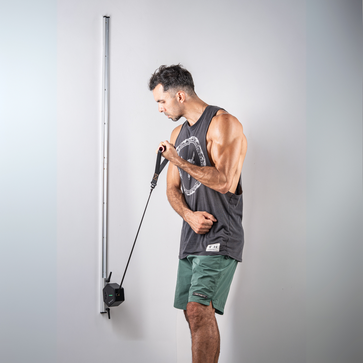 GYMDOCK Wallmount:  Attach your Go-Tone at any position on the wall.