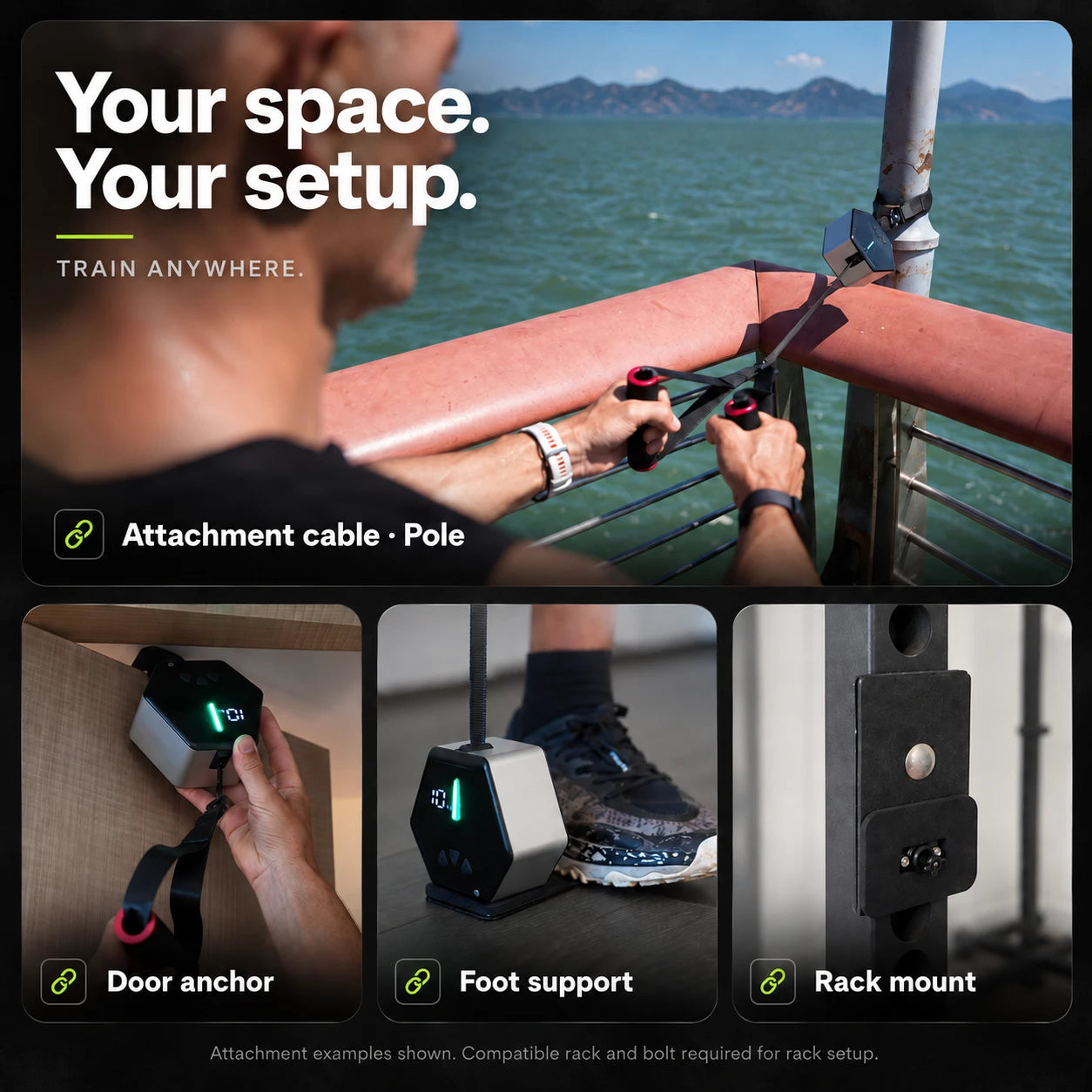 Your space. Your setup.